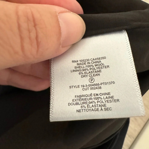 Equipment Burcet 100% Wool Ankle Trouser Dress Pants Luxe Career Office Size 10 - Picture 9 of 10